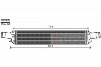 VAN WEZEL 03004319 -  Интеркулер